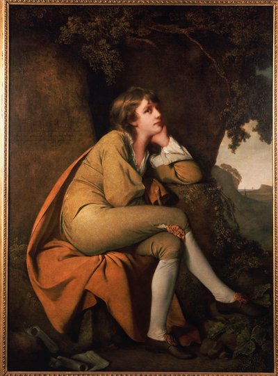 Edwin, da "Minstrel" di Dr. Beattie da Joseph Wright of Derby