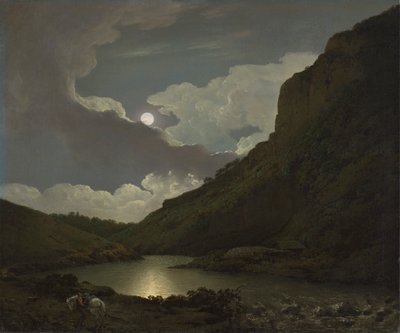 Matlock Tor al chiaro di luna da Joseph Wright of Derby