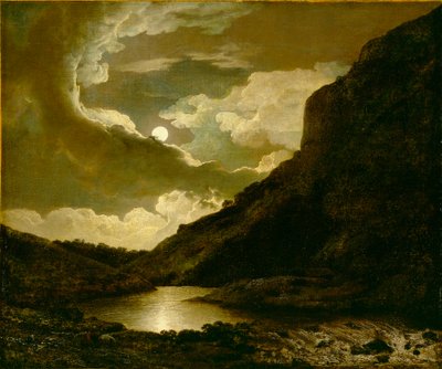 Matlock Tor al chiaro di luna da Joseph Wright of Derby