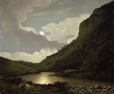 Matlock Tor al chiaro di luna da Joseph Wright of Derby