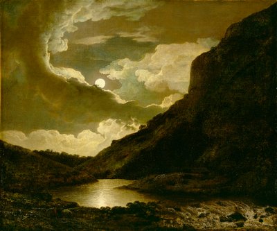 Matlock Tor al chiaro di luna, c.1778 da Joseph Wright of Derby