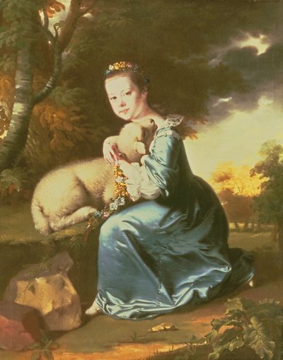 Miss Frances Warren, primi anni 1760 da Joseph Wright of Derby