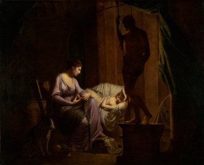 Penelope che disfa la sua tela, 1783-4 da Joseph Wright of Derby