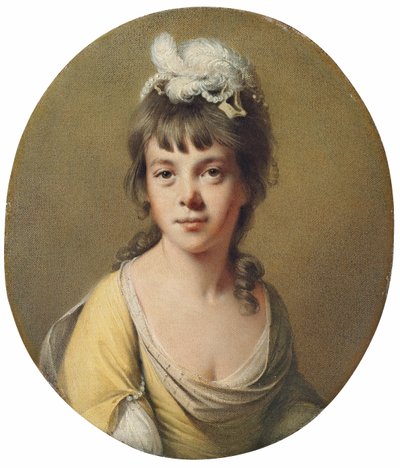 Ritratto di Miss Harriet Hope da Joseph Wright of Derby