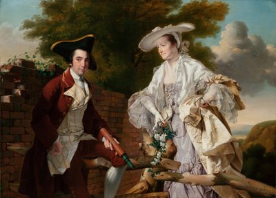 Ritratto di Peter Perez Burdett e sua prima moglie Hannah da Joseph Wright of Derby
