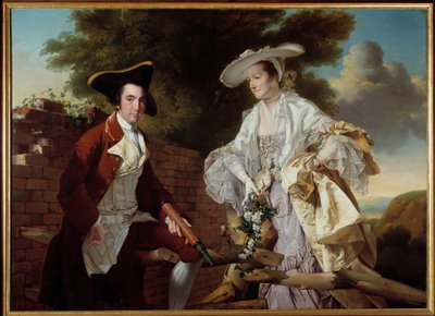 Ritratto del cartografo Peter Perez Burdett (1735-1793) e sua moglie Hannah da Joseph Wright of Derby