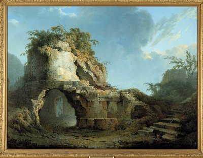 La tomba del poeta romano Virgilio (70-19 a.C.) Si trova vicino alla grotta di Pozzuoli vicino a Napoli da Joseph Wright of Derby