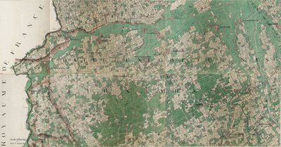 Mappa di Stavele - Roesbrugge-Haringe (Stavele), Belgio di Joseph de Ferraris (1726 – 1814) da Joseph de Ferraris