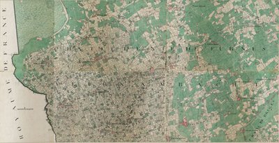 Mappa di Loo - Lo, Belgio di Joseph de Ferraris (1726 – 1814) da Joseph de Ferraris