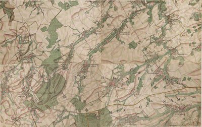 Mappa di Perwez le Marchez - Perwez da Joseph de Ferraris