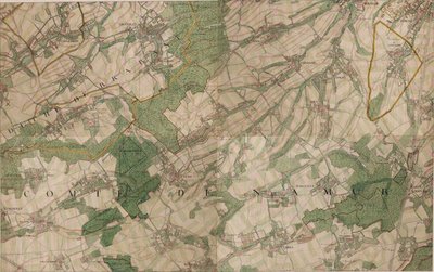 Mappa di St. Denis - Saint-Denis da Joseph de Ferraris