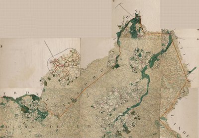 Mappa di Welde - Weelde, Belgio di Joseph de Ferraris (1726 – 1814) da Joseph de Ferraris