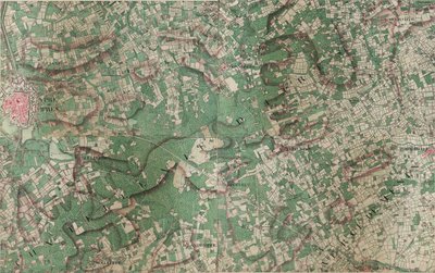 Mappa di Ypre ou Ipres - Ieper da Joseph de Ferraris