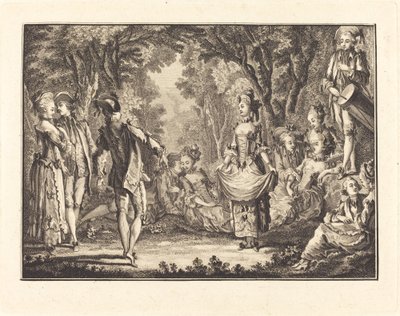 Danza campestre da Joseph de Longueil after Charles Eisen