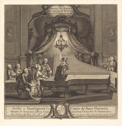 Il concerto meccanico da Joseph de Longueil after Charles Eisen