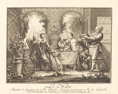 Il mezzogiorno da Joseph de Longueil after Charles Eisen
