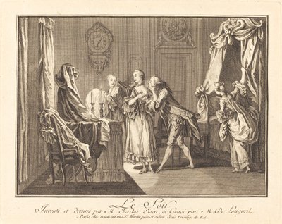 La sera da Joseph de Longueil after Charles Eisen