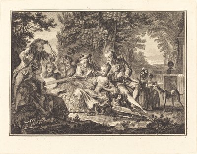 Concerto rurale da Joseph de Longueil after Charles Eisen