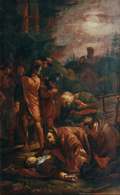 La morte del conte palatino Ottone di Baviera da Joseph von Fuhrich