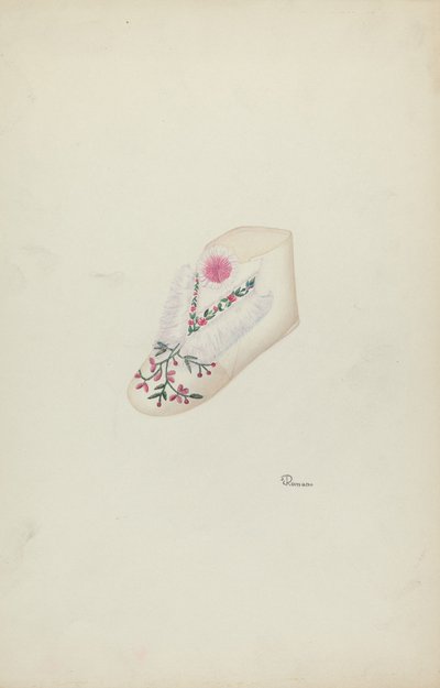 Scarpa del bambino, c. 1938 da Josephine C. Romano
