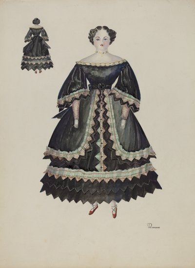 Bambola - Minerva Pratt, c. 1937 da Josephine C. Romano