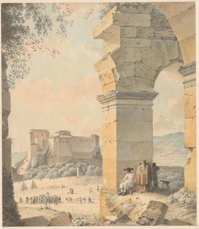 Colosseo e Santi Quattro Coronati da Josephus Augustus Knip