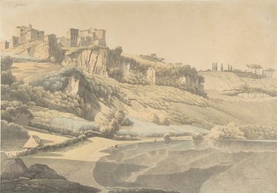 Genzano e Lago di Nemi da Josephus Augustus Knip