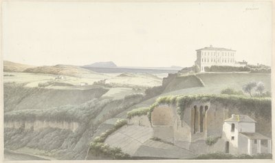 Paesaggio vicino a Genzano di Roma da Josephus Augustus Knip