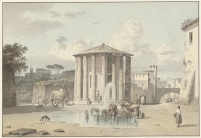 Il Tempio di Vesta a Roma da Josephus Augustus Knip