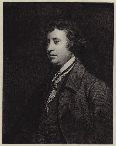 Edmund Burke (litografia) da Joshua (after) Reynolds
