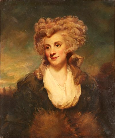 Ritratto a mezzo busto di Lady De Clifford da Joshua (after) Reynolds