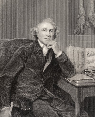 John Hunter, inciso da G.H. Adcock, da 