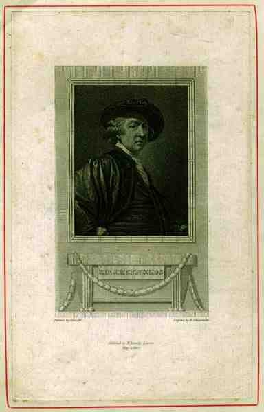 Ritratto di Sir Joshua Reynolds inciso da N. Schiavonetti, pub. 1810 da Joshua (after) Reynolds