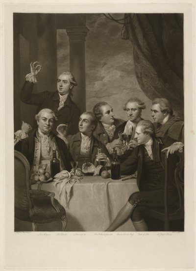 La società dei dilettanti, inciso da Charles Turner da Joshua (after) Reynolds