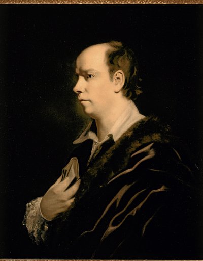 Oliver GOLDSMITH, Ritratto del 1770 circa (olio su tela) da Joshua (studio of) Reynolds