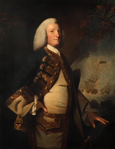Ammiraglio Sir George Anson da Joshua (style of) Reynolds