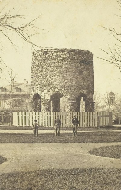 Torre di pietra senza titolo con ragazzi da Joshua Appleby Williams