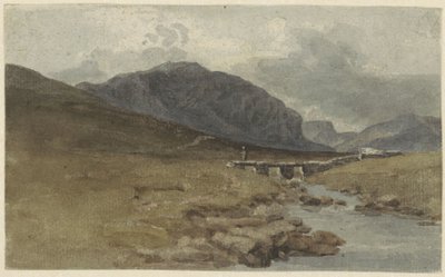 Paesaggio presso Llyn Ogwen, Caernarvonshire (Galles) da Joshua Cristall
