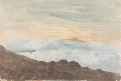 Paesaggio montuoso con nuvole da Joshua Cristall
