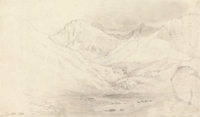La valle di Nant Ffrancon, Caernarvonshire da Joshua Cristall