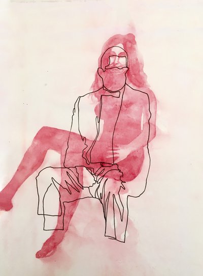 Abbraccio romantico astratto da Joshua Hoskins