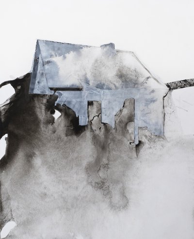 Casa astratta in rovina da Joshua Hoskins