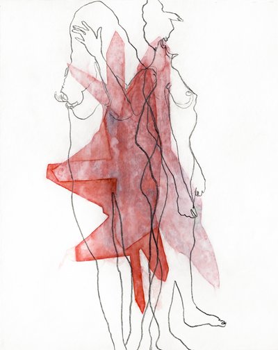 Forme fluide in rosso da Joshua Hoskins
