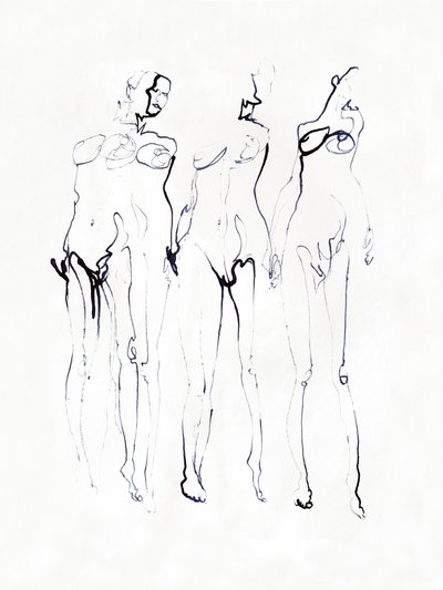 Tre figure eleganti da Joshua Hoskins