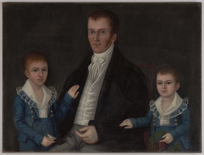 John Jacob Anderson e figli, John e Edward, 1812-15 circa (olio su tela) da Joshua Johnson