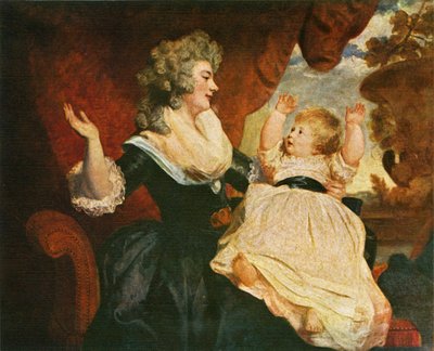 Duchessa del Devonshire e bambino da Joshua Reynolds