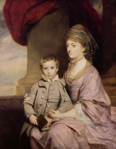 Elizabeth Herbert, contessa di Pembroke (1737-1831) e suo figlio George, Lord Herbert (1759-1827) 1764-67 da Joshua Reynolds