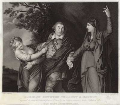 Garrick tra tragedia e commedia da Joshua Reynolds