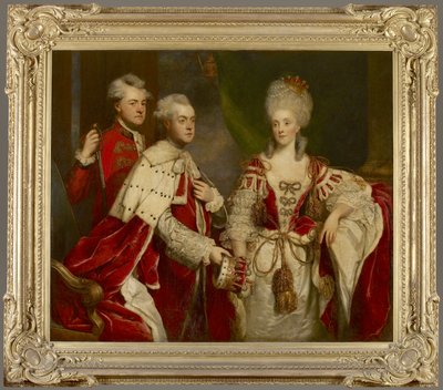 George, 2° conte Harcourt, sua moglie Elizabeth e il fratello William, 1780 da Joshua Reynolds