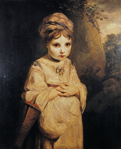 Ragazza con fragole, dipinto di Joshua Reynolds (1723-1792) da Joshua Reynolds